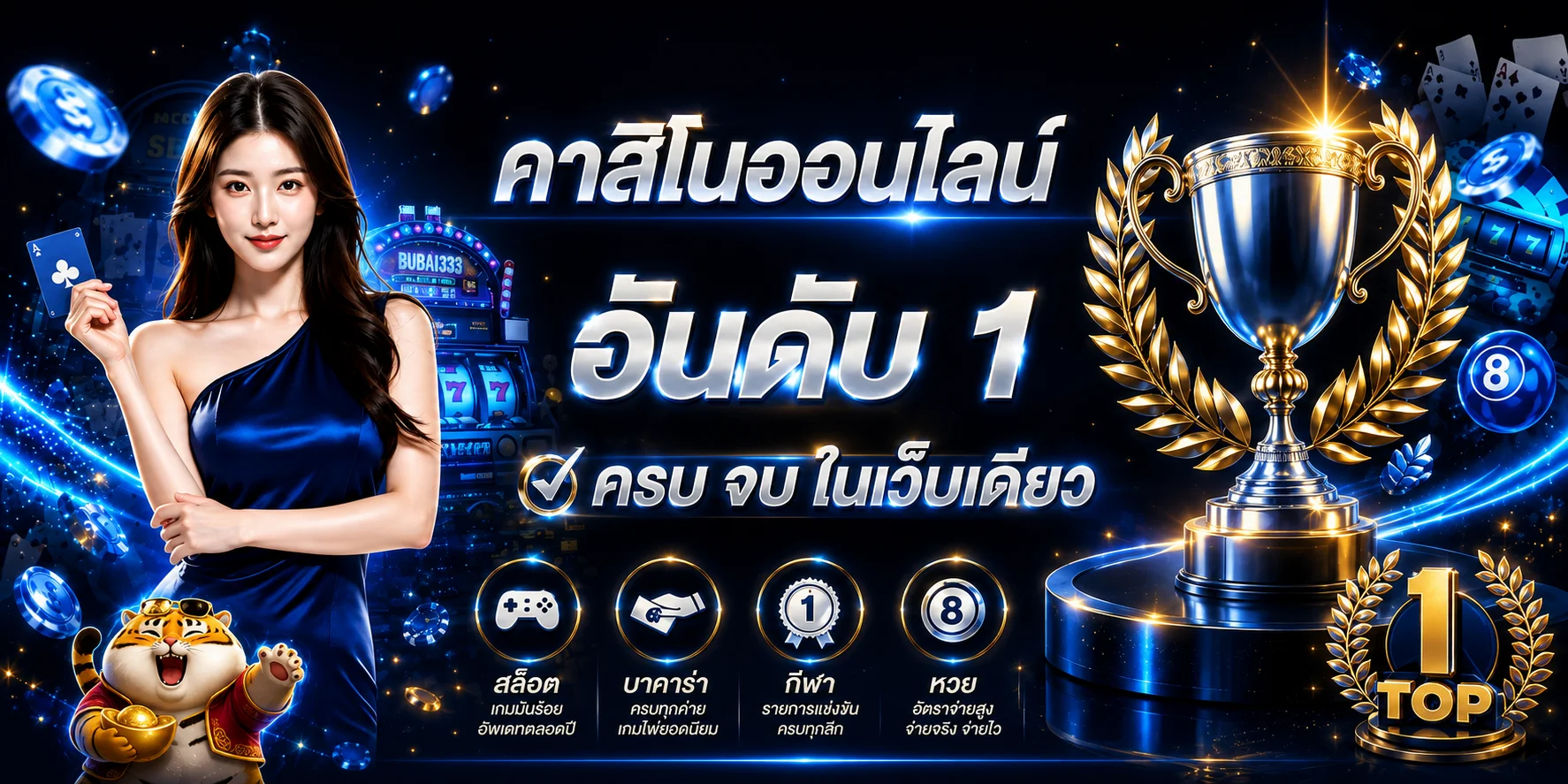 ภาพรวมคาสิโนออนไลน์ BUBAI333 และหมวดเกมหลัก